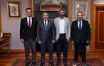 CİB Bölge Müdürü Süt, Rektör Adıgüzel'le Bir Araya Geldi