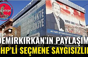 'Demirkırkan'ın Paylaşımı CHP'li Seçmene Saygısızlık'