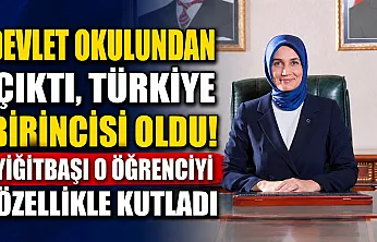 Devlet Okulundan Çıktı, Türkiye Birincisi Oldu! Yiğitbaşı O Öğrenciyi Özellikle Kutladı