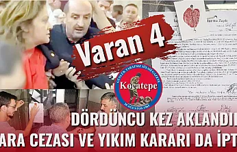 Dördüncü kez Aklandık: Para  Cezası ve Yıkım  Kararı da İptal