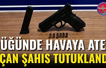 Düğünde Havaya Ateş Açan Şahıs Tutuklandı