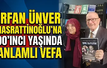 İrfan Ünver Nasrattınoğlu'na 90'ıncı Yaşında Anlamlı Vefa