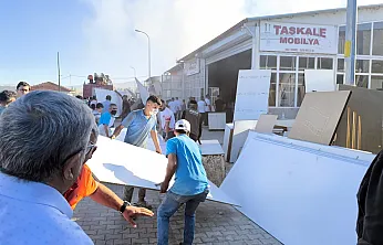 İşyerinde Tüp Patladı, Yangın Çıktı