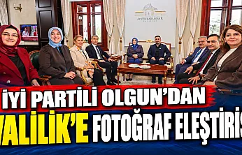 İYİ Partili Olgun'dan Valilik'e Fotoğraf Eleştirisi