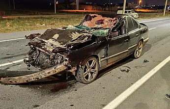 Kazada Hurdaya Dönen Otomobil Sürücüsü Ağır Yaralandı