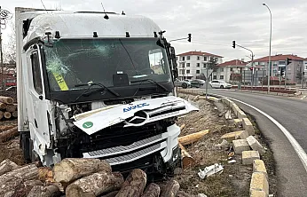 Kontrolden Çıkan Tır, Kereste Fabrikasının Deposuna Girdi