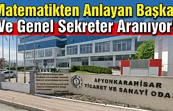 Matematikten Anlayan Başkan Ve Genel Sekreter Aranıyor!