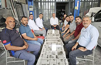 Milletvekili Arslan'dan Kaza Geçiren Esnafa 'Geçmiş Olsun' Ziyareti ve Sanayi Turu