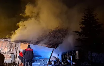 Odun Deposunda Yangın Korkuttu