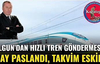 Olgun'dan Hızlı Tren Göndermesi: Ray Paslandı, Takvim Eskidi