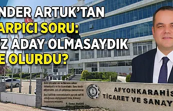 Önder Artuk'tan Çarpıcı Soru: Biz Aday Olmasaydık Ne Olurdu?