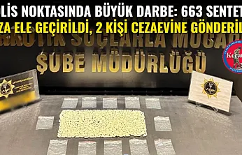 Polis Noktasında Büyük Darbe: 663 Sentetik Ecza Ele Geçirildi, 2 Kişi Cezaevine Gönderildi