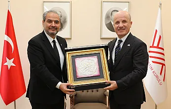 Rektör Aslan, YÖK Başkanına AFSÜ Çalışmalarını Anlattı