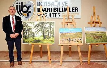 Tabela yazarak para kazanıyordu, resim sergisi açtı