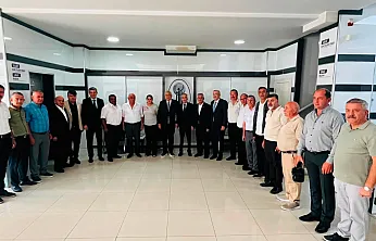 TESK Genel Başkanı Palandöken'den ESOB Başkanı Üstün'e Hayırlı Olsun Ziyareti