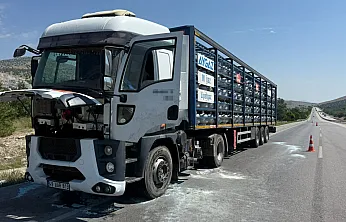 Tüp Yüklü Tırda Korkutan Yangın