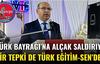 Türk Bayrağı'na Alçak Saldırıya Bir Tepki De Türk Eğitim-Sen'den