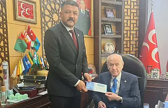 Ülkü Ocakları Başkanı Çetinkaya, Bilge Lider Bahçeli'yi Ziyaret Etti