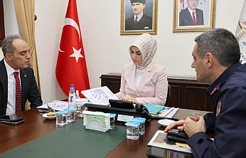 Vali Yiğitbaşı, Bakan Yerlikaya ile toplantıya katıldı