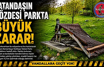 Vatandaşın Gözdesi Parkta Büyük Zarar!
