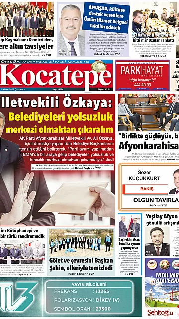 E-Gazete - Tarih: 01 Nisan 2026