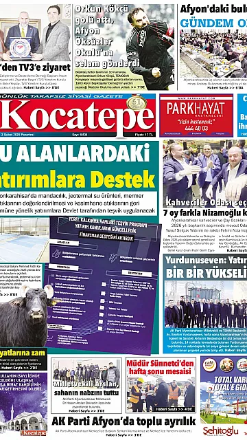 E-Gazete - Tarih: 02 Şubat 2026