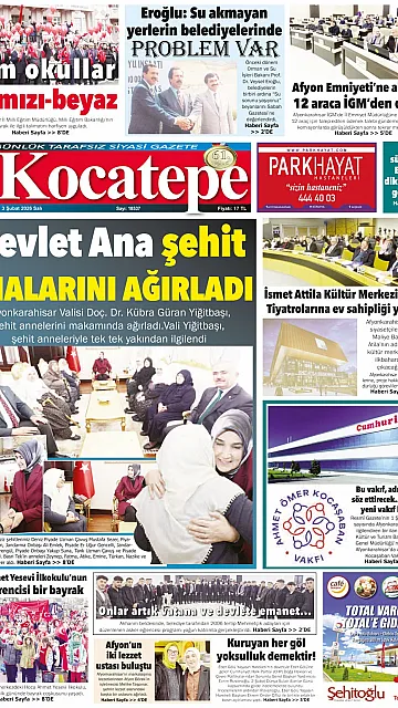 E-Gazete - Tarih: 03 Şubat 2026