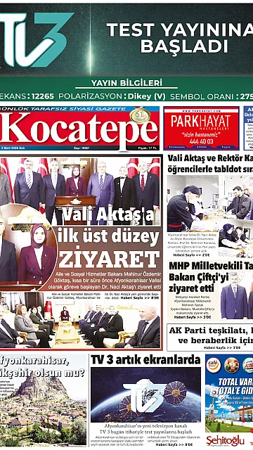 E-Gazete - Tarih: 03 Mart 2026