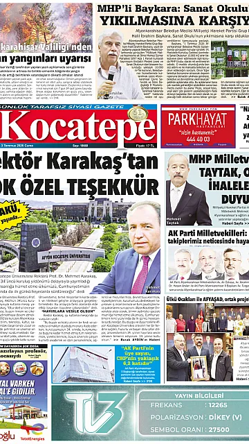 E-Gazete - Tarih: 03 Temmuz 2026