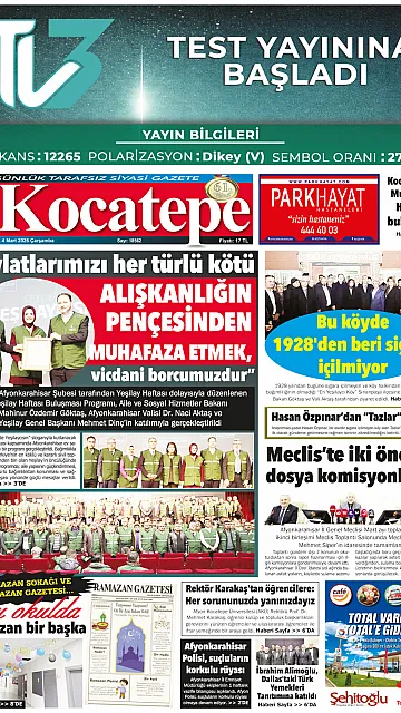 E-Gazete - Tarih: 04 Mart 2026