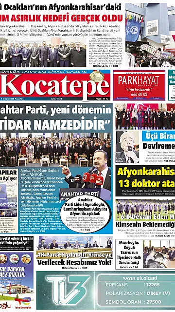E-Gazete - Tarih: 04 Mayıs 2026