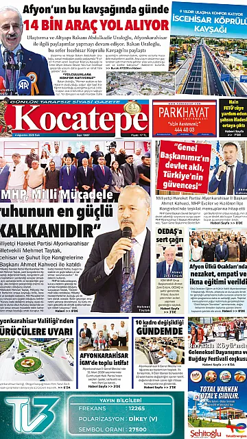 E-Gazete - Tarih: 04 Ağustos 2026