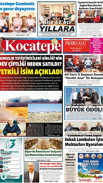 E-Gazete - Tarih: 04 Eylül 2026