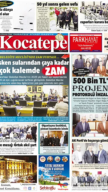 E-Gazete - Tarih: 05 Kasım 2025