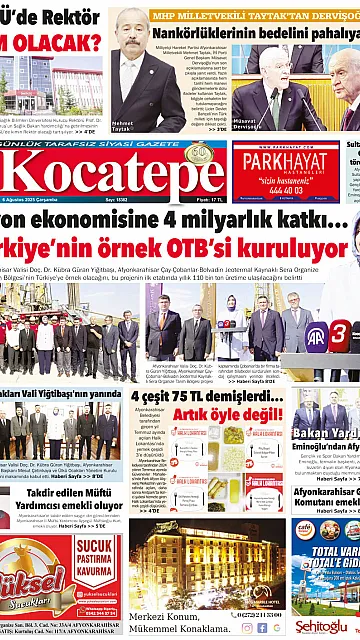 E-Gazete - Tarih: 06 Ağustos 2025