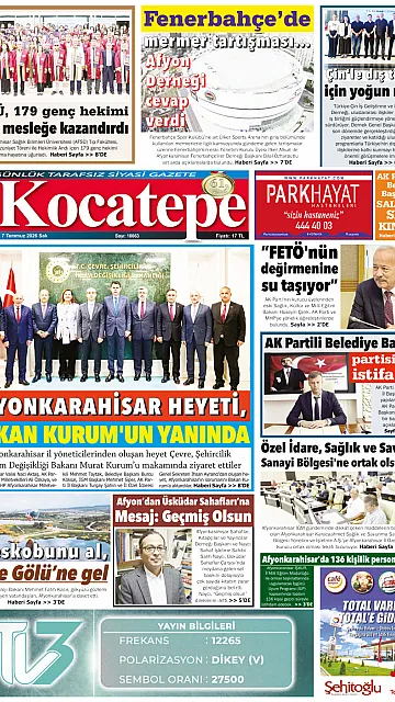 E-Gazete - Tarih: 07 Temmuz 2026