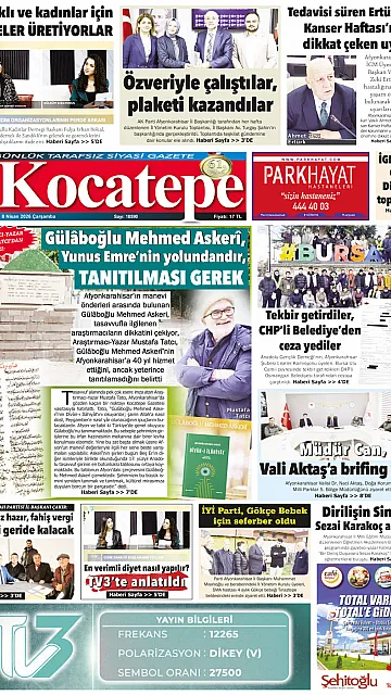 E-Gazete - Tarih: 08 Nisan 2026