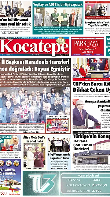 E-Gazete - Tarih: 08 Mayıs 2026