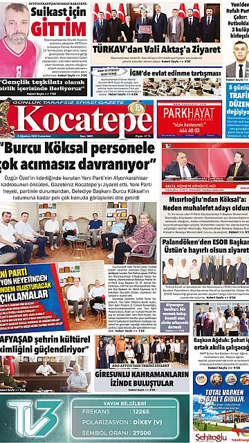 E-Gazete - Tarih: 08 Ağustos 2026