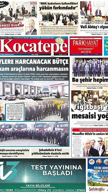E-Gazete - Tarih: 09 Mart 2026