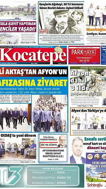 E-Gazete - Tarih: 09 Temmuz 2026