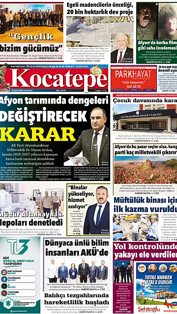 E-Gazete - Tarih: 09 Eylül 2026