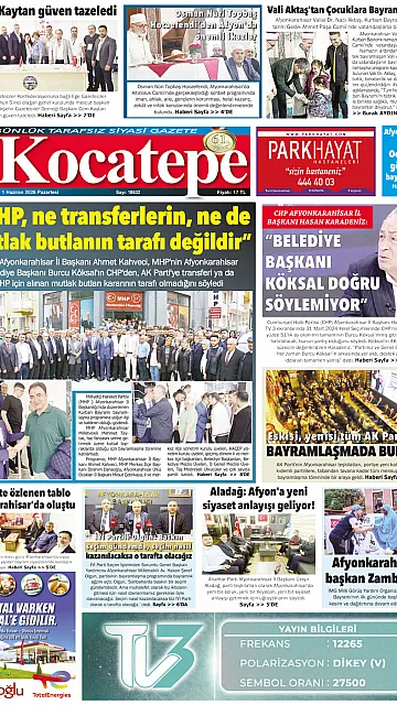 E-Gazete - Tarih: 01 Haziran 2026
