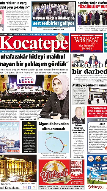 E-Gazete - Tarih: 01 Mart 2025