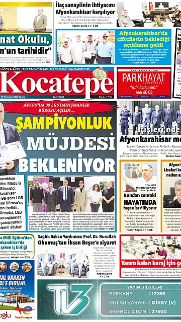 E-Gazete - Tarih: 10 Temmuz 2026