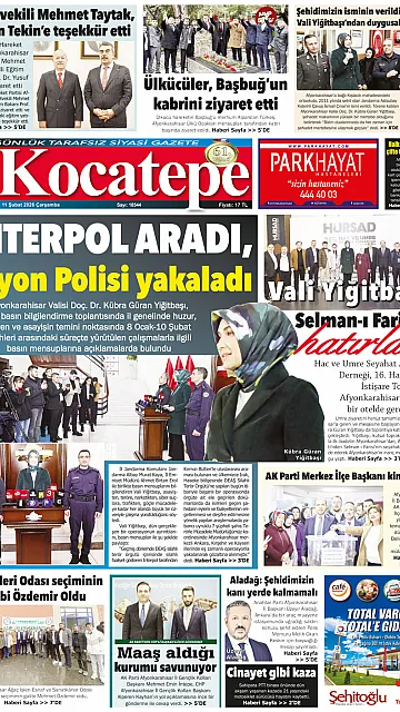 E-Gazete - Tarih: 11 Şubat 2026