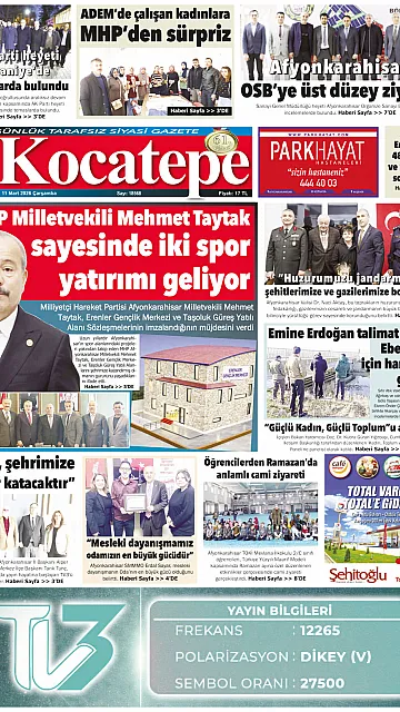 E-Gazete - Tarih: 11 Mart 2026