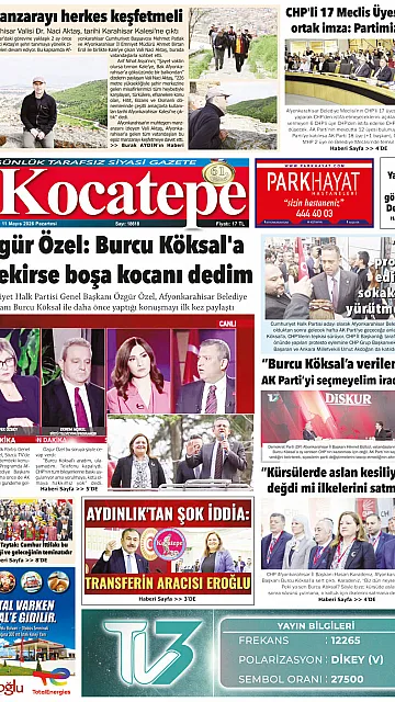 E-Gazete - Tarih: 11 Mayıs 2026