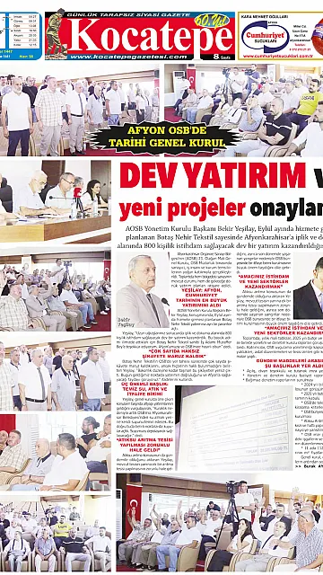 E-Gazete - Tarih: 11 Ağustos 2025