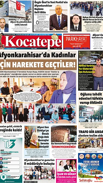 E-Gazete - Tarih: 11 Ağustos 2026